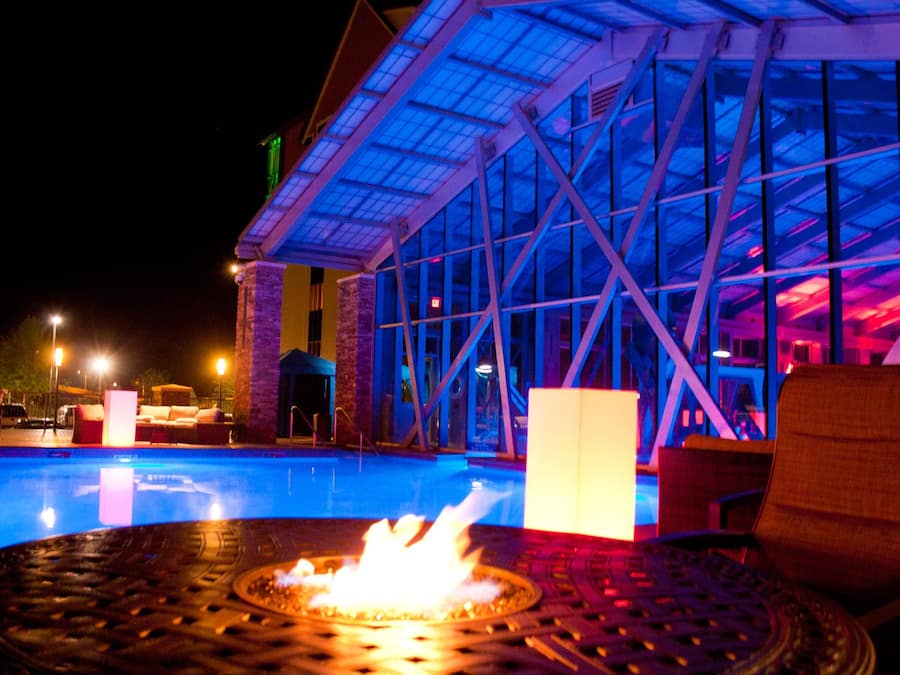 Indoor pool, seasonal outdoor pool, pool cabanas (surcharge)