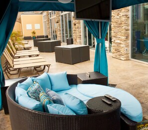 Indoor pool, seasonal outdoor pool, pool cabanas (surcharge)