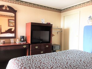 In-room safe, desk, iron/ironing board, free cribs/infant beds