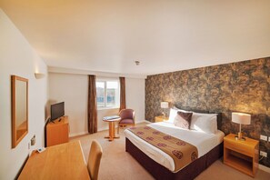 Standard Double Room | Desk, laptop workspace, blackout drapes, iron/ironing board - The Barn Hotel & Spa (Grantham)