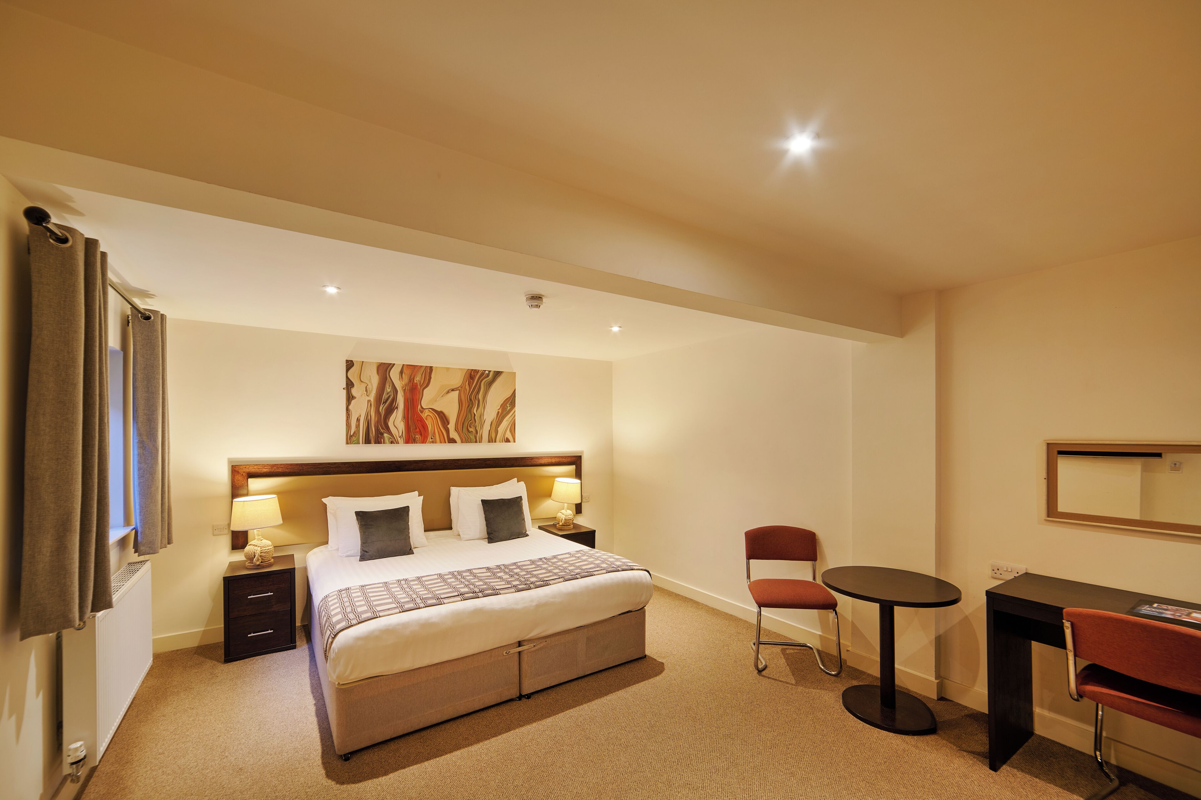 Superior Double Room | Desk, laptop workspace, blackout drapes, iron/ironing board