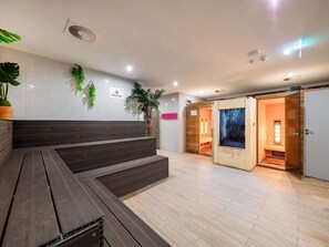 Sauna, body treatments, hot stone massages, sports massages, body scrubs