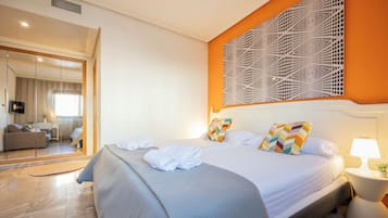 1 dormitorio, caja fuerte, wifi gratis y ropa de cama