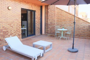 Apartamento superior, terraço | Terraço/pátio