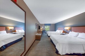 Room, 2 Queen Beds, Accessible, Bathtub | Iron/ironing board, cribs/infant beds, free WiFi, bed sheets