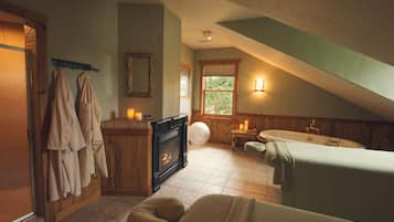 Sauna, steam room, body treatments, hot stone massages