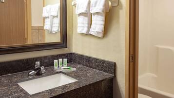 Hair dryer, towels