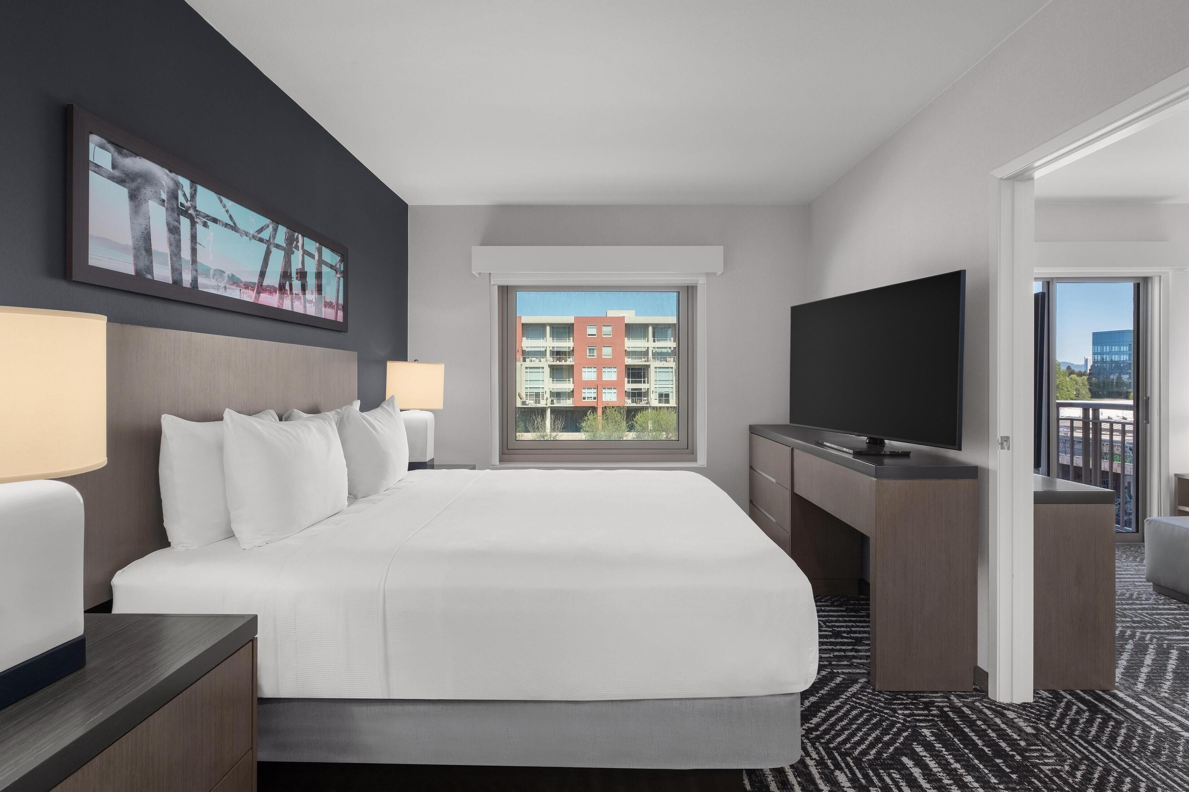 Suite, 1 King Bed with Sofa bed, Kitchen | In-room safe, desk, blackout drapes, iron/ironing board