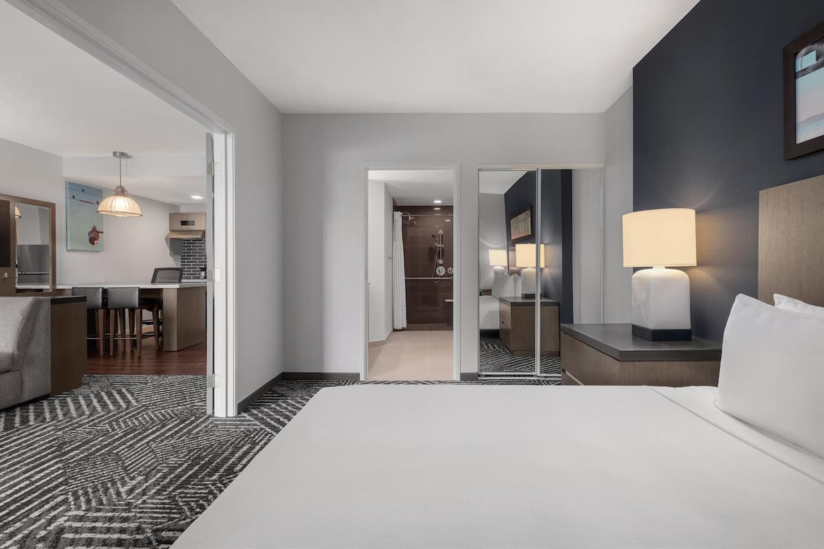 In-room safe, desk, blackout curtains, iron/ironing board