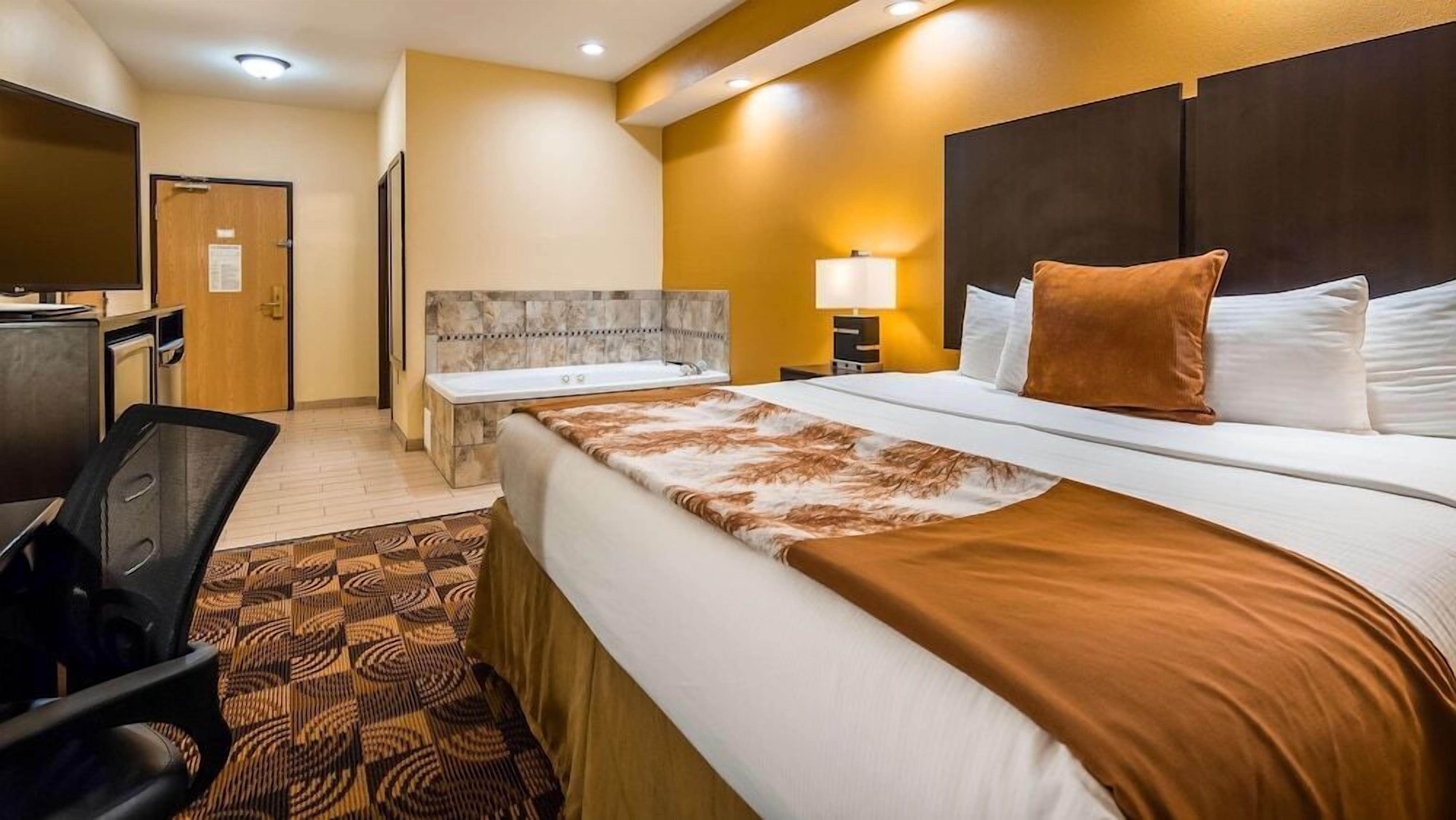 Peralatan tempat tidur premium, tilam berlapik, meja 