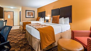Premium bedding, pillow-top beds, desk, laptop workspace - Best Western Plus Whitewater Inn (Harrison)