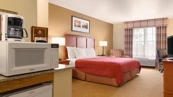 Desk, blackout curtains, iron/ironing board, free WiFi