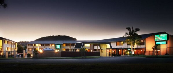 Front of property – evening/night