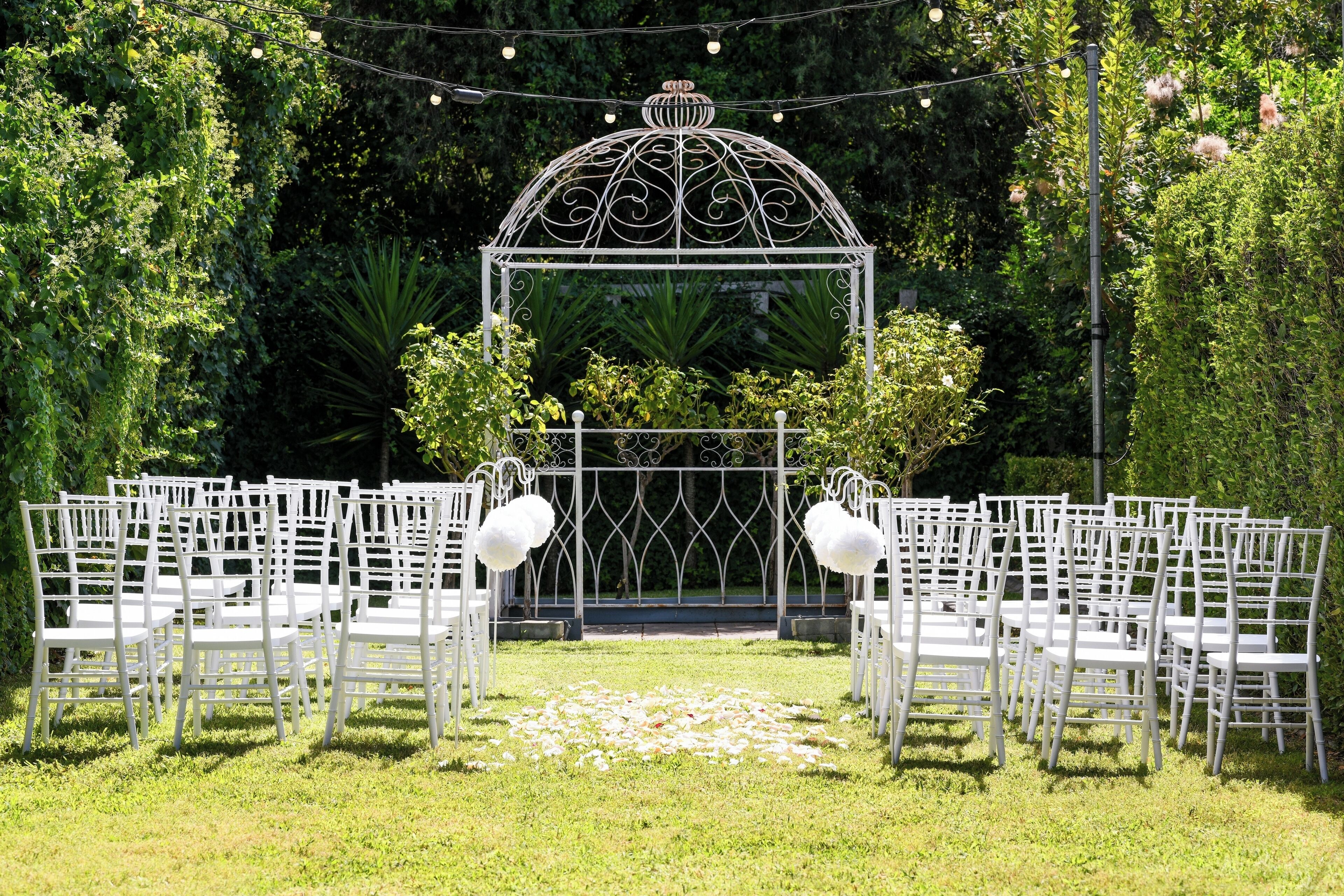 outdoor wedding area