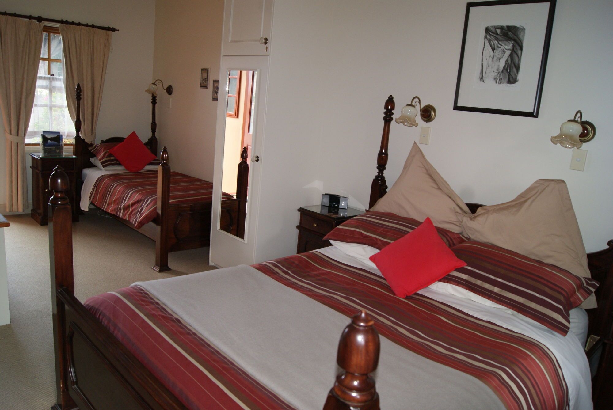 Pillowtop beds, iron/ironing board, WiFi (free), bed sheets