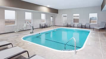 Indoor pool, open 5:00 AM to midnight, sun loungers