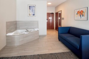 In-room safe, desk, iron/ironing board, free cribs/infant beds