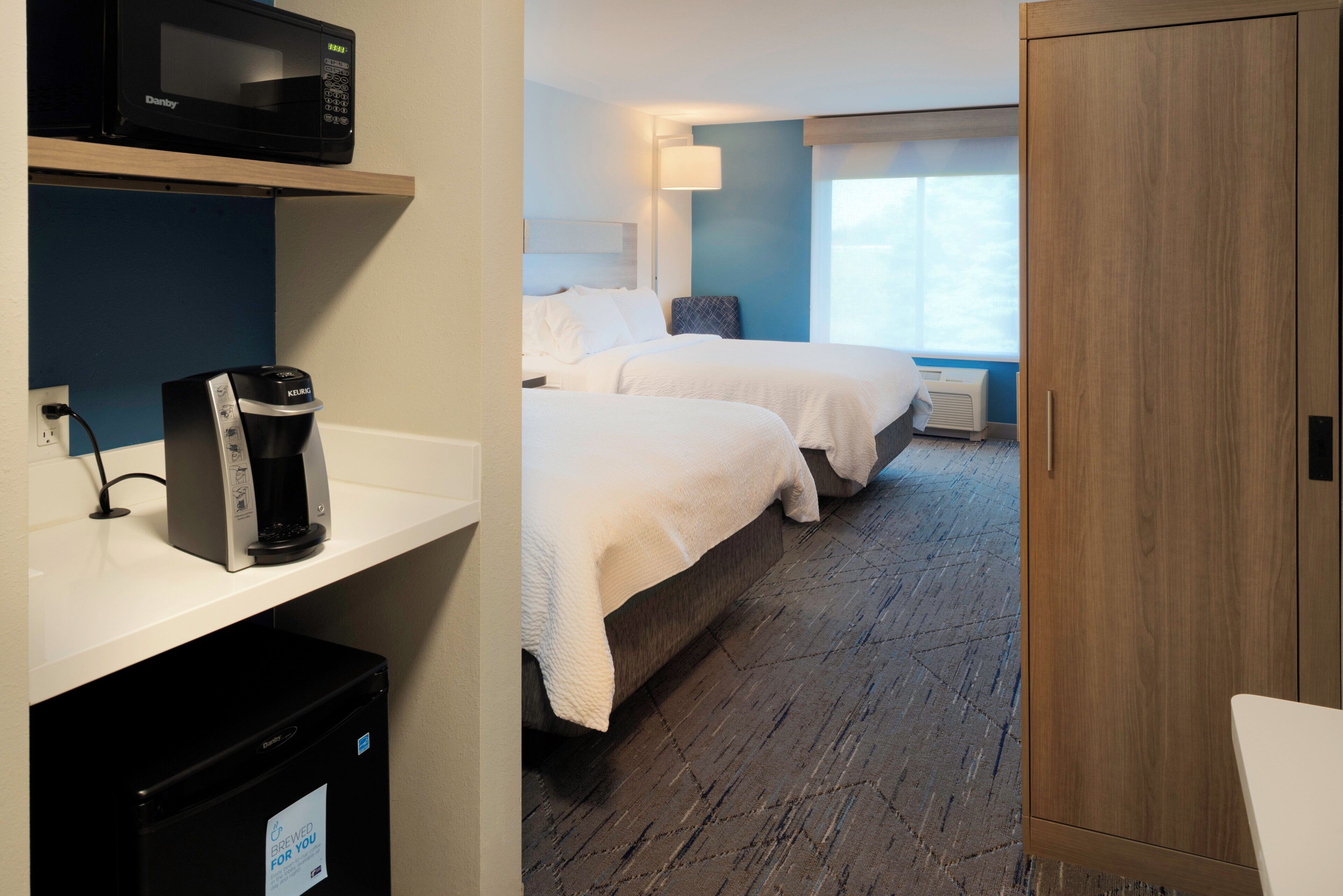 Standard Room, 2 Queen Beds | In-room safe, desk, iron/ironing board, free cribs/infant beds