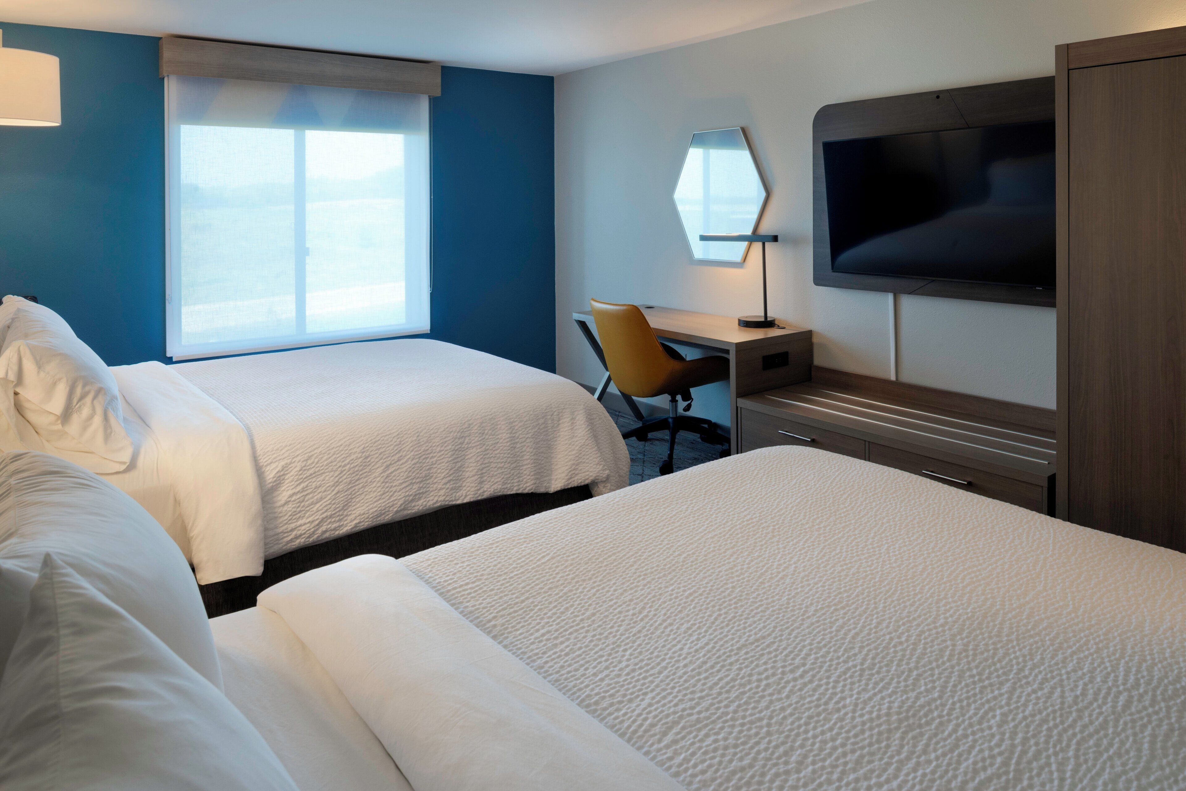 Standard Room, 2 Queen Beds | In-room safe, desk, iron/ironing board, free cribs/infant beds