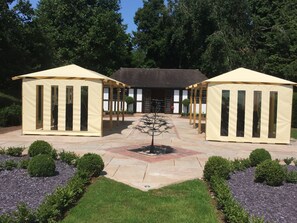 Outdoor wedding area