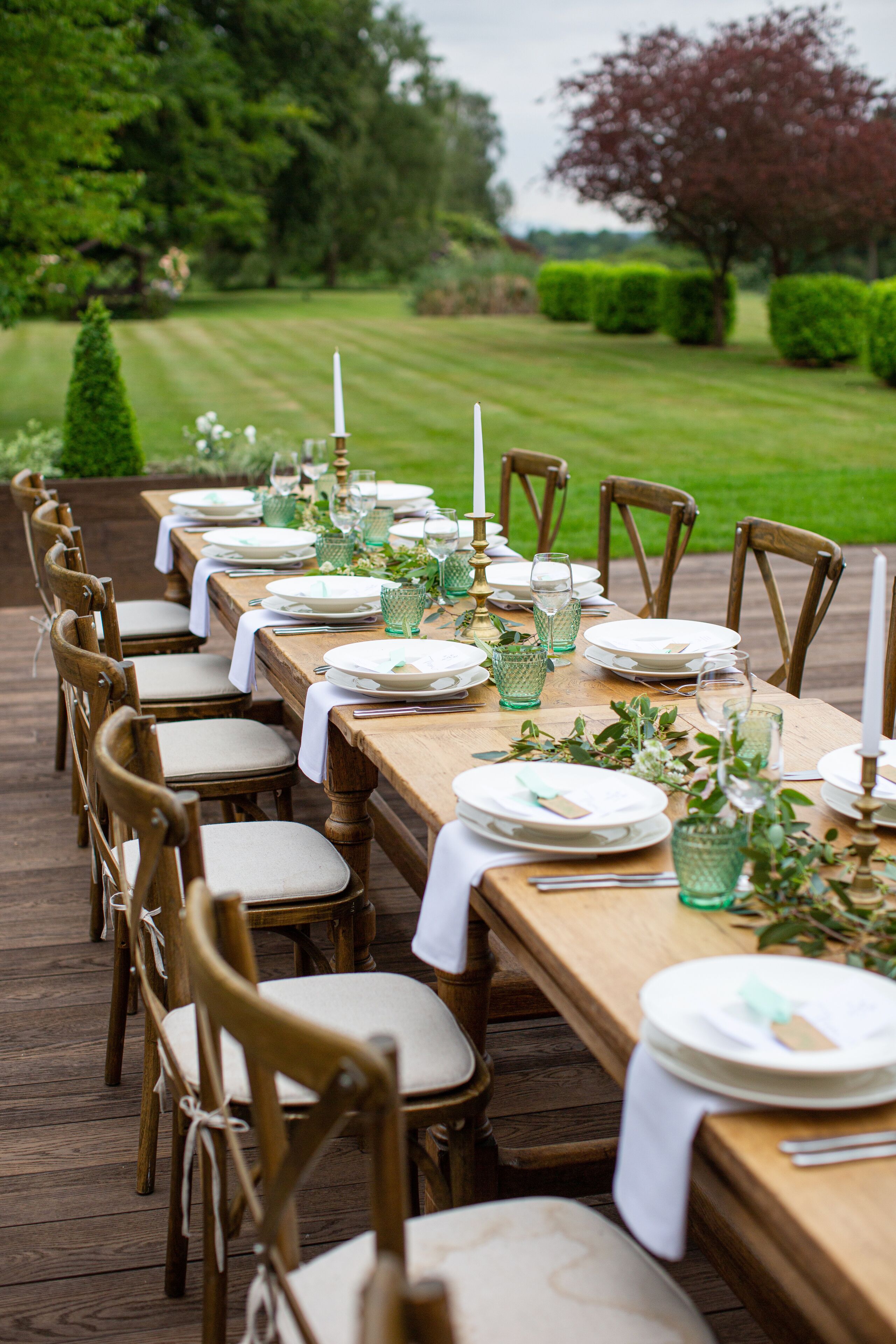 Aussenbereich für Bankette