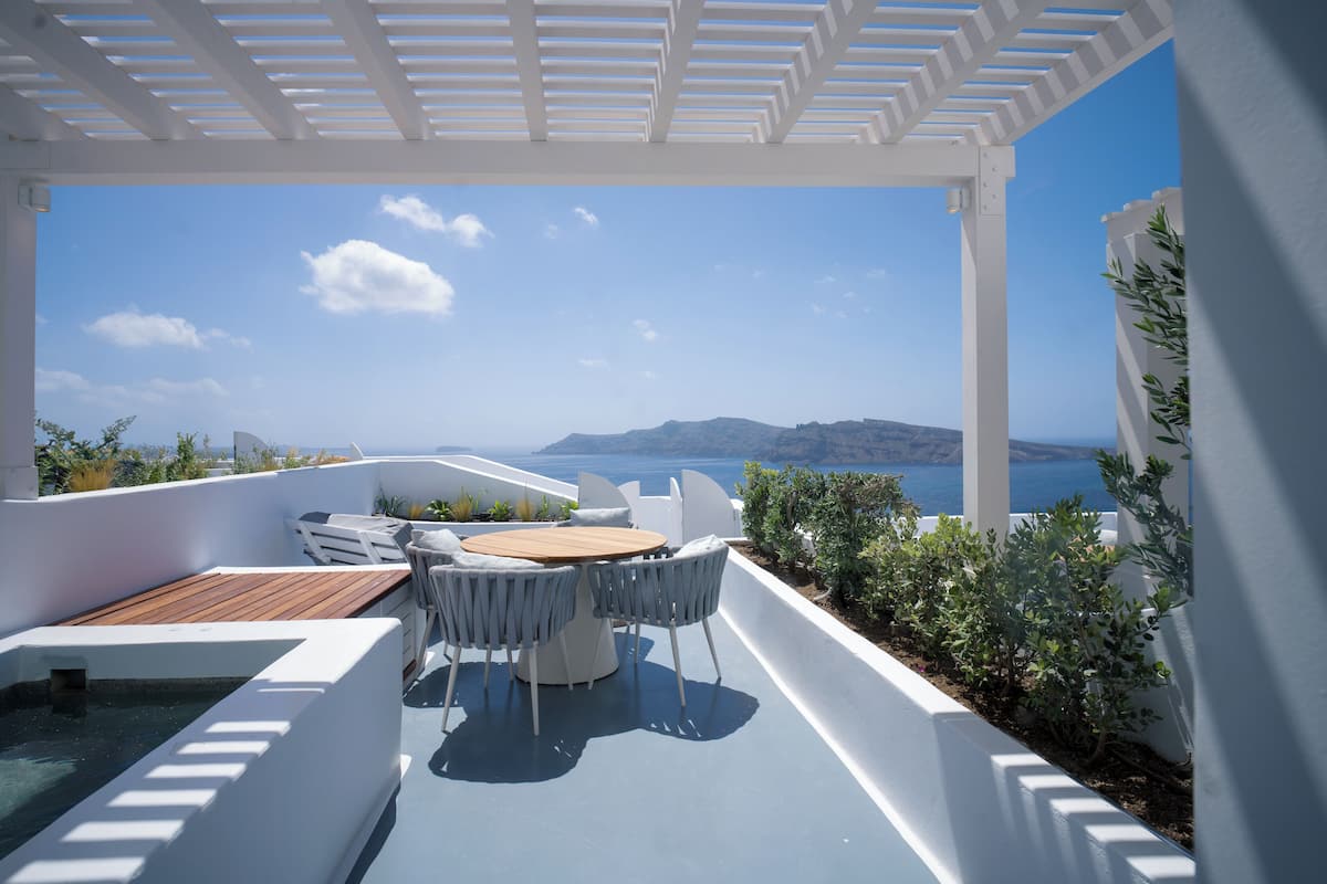 The Artisan's Suite with Hot Tub & Caldera View | Terrasse/Patio