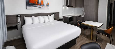 Premium bedding, pillowtop beds, in-room safe, desk