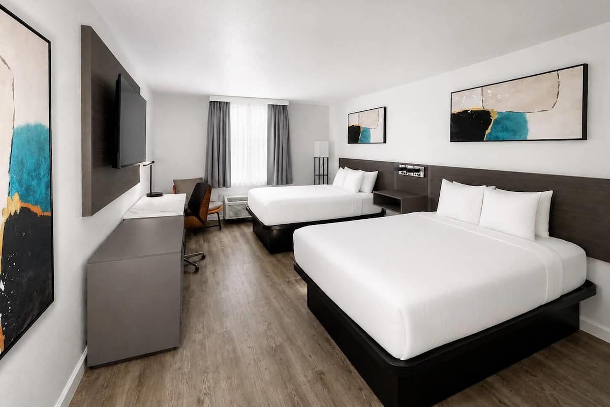 Premium bedding, pillowtop beds, in-room safe, desk