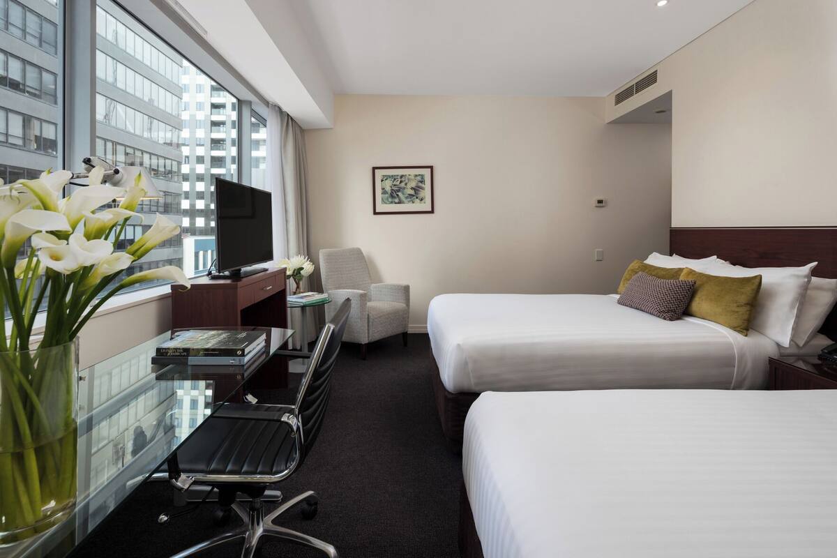 Premium bedding, minibar, in-room safe, desk