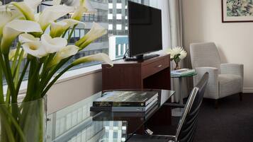 Suite, 1 King Bed | Television