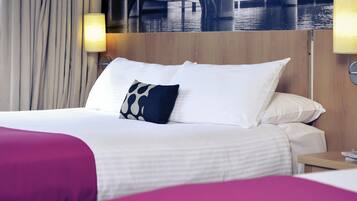 Habitación superior, 2 camas de matrimonio | 1 dormitorio y ropa de cama de alta calidad