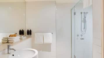 1 slaapkamer, luxe beddengoed, pillowtop-bedden, een minibar
