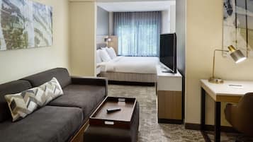 52-inch flat-screen TV with cable channels, TV