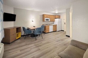 Suite, 2 Queen Beds, Non Smoking | Pillowtop beds, desk, iron/ironing board, free cribs/infant beds