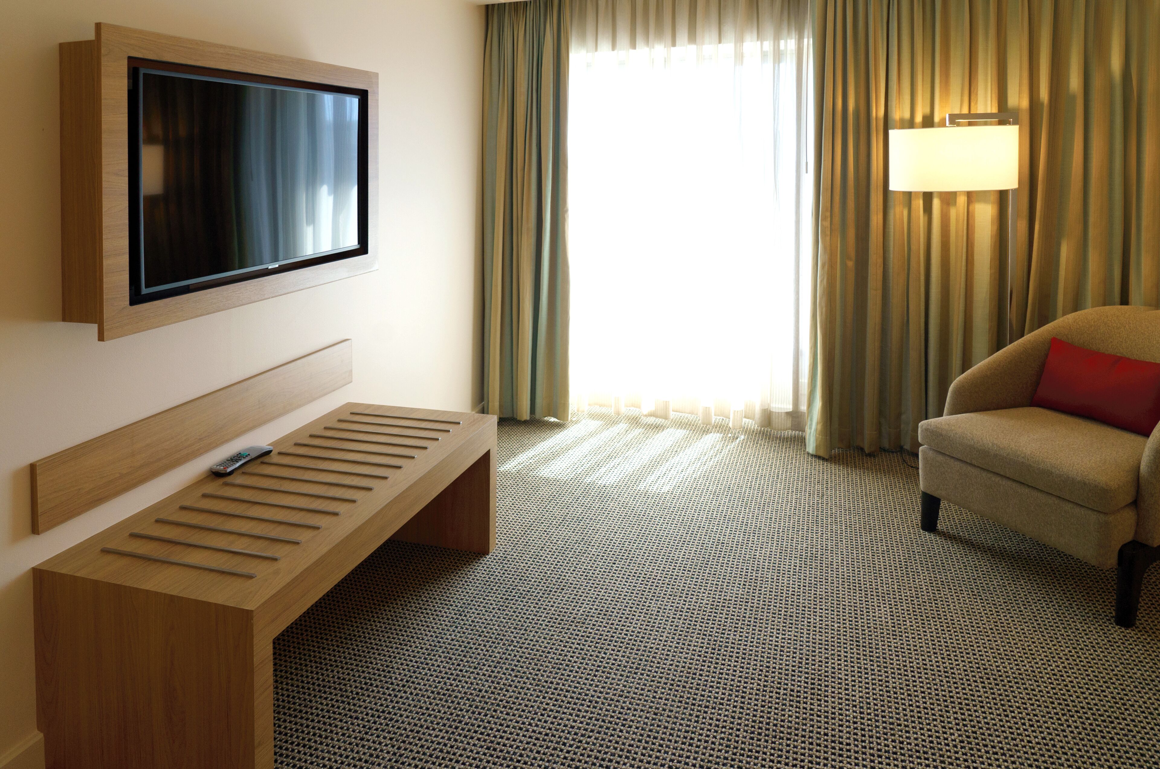 Minibar, in-room safe, desk, laptop workspace