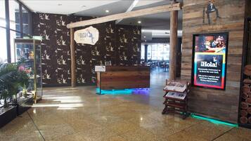 Breakfast, lunch and dinner served