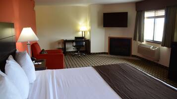 Individually decorated, individually furnished, desk, blackout drapes