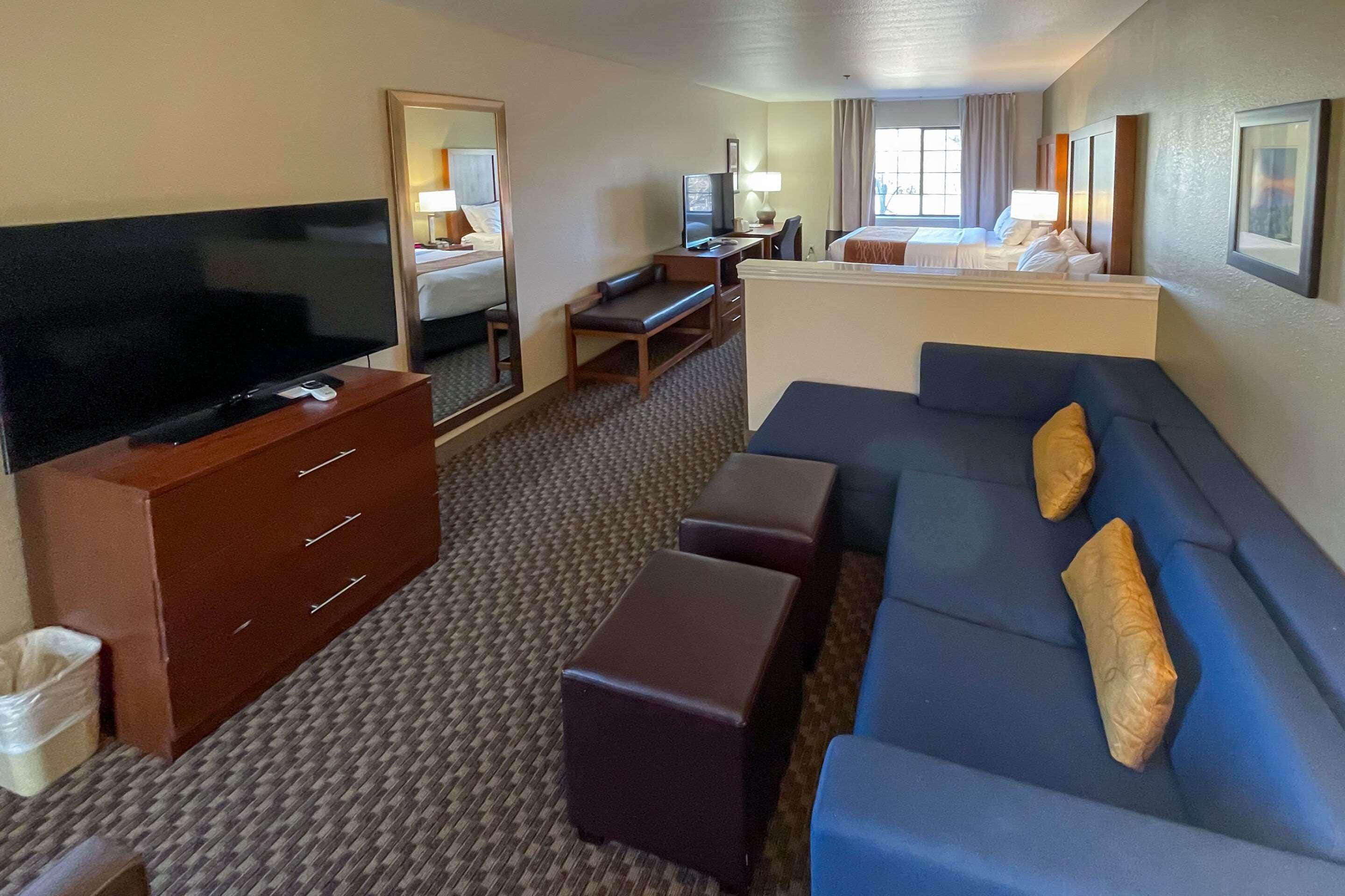 suite, 2 queen beds, non smoking | premium bedding, in-room safe, desk, laptop workspace