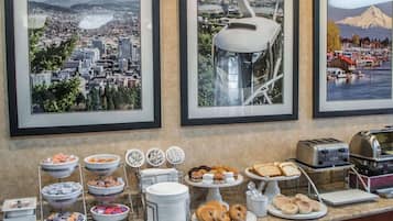 Free buffet breakfast