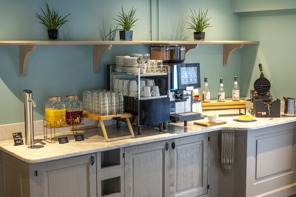 Daily buffet breakfast (EUR 23 per person)