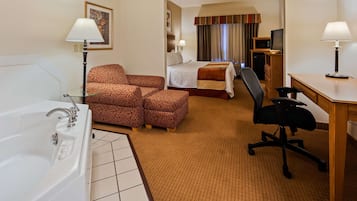 In-room safe, blackout curtains, iron/ironing board
