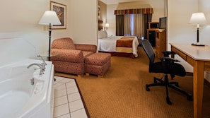 Suite, 1 King Bed, Non Smoking, Jetted Tub | In-room safe, blackout curtains, iron/ironing board