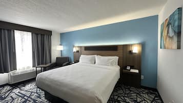 Suite, 1 King Bed, Non Smoking, Refrigerator & Microwave (with Sofabed) | Desk, blackout drapes, iron/ironing board, rollaway beds