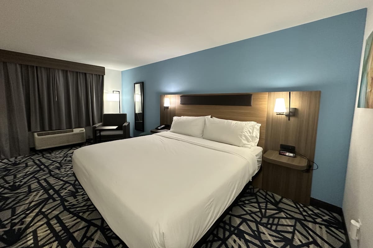 Standard Room, 1 King Bed, Non Smoking, Refrigerator & Microwave