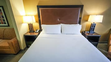Suite, 1 King Bed, Non Smoking, Refrigerator & Microwave (with Sofabed) | Desk, blackout drapes, iron/ironing board, rollaway beds