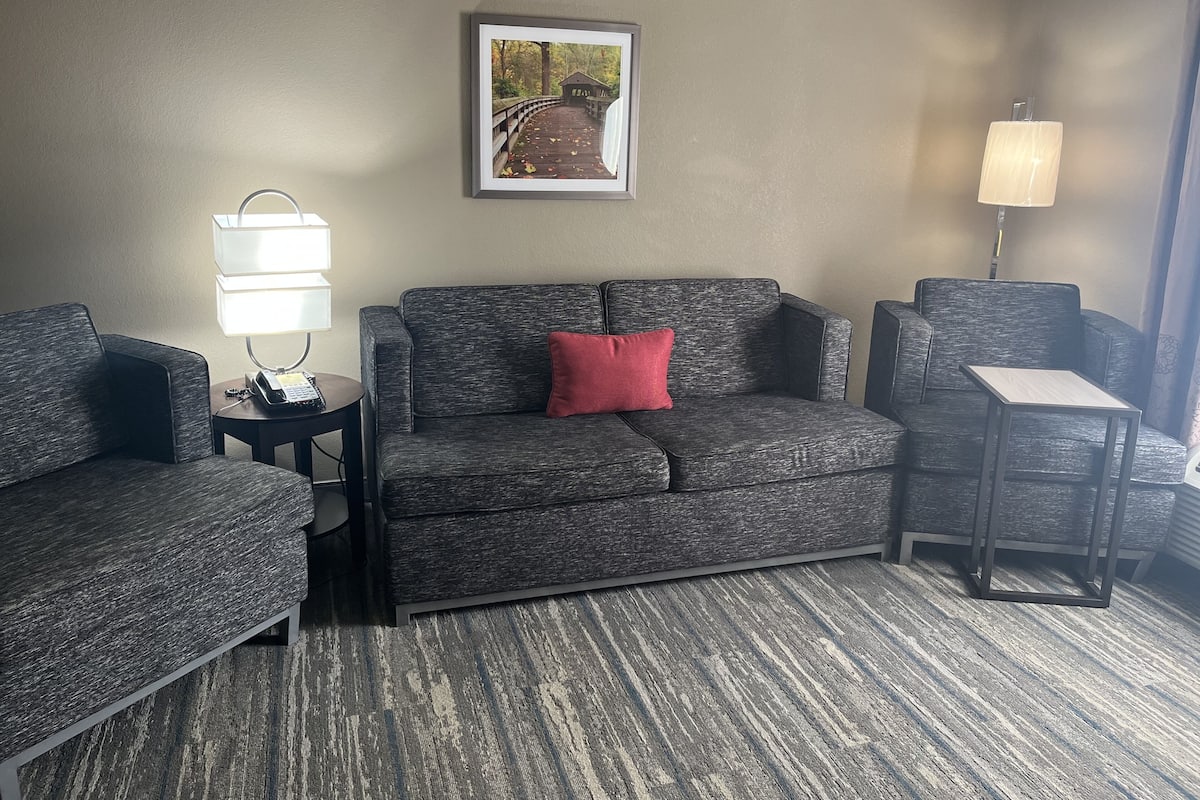 Suite - 1 kingsize-seng med sovesofa - ikke-ryger | Pengeskab på værelset, skrivebord, mørklægningsgardiner