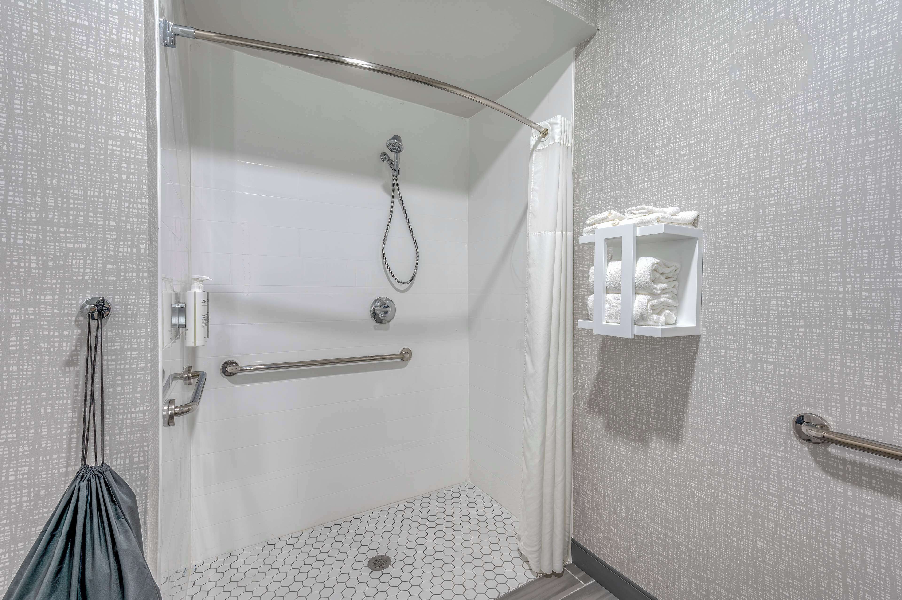 free toiletries, hair dryer, towels, soap