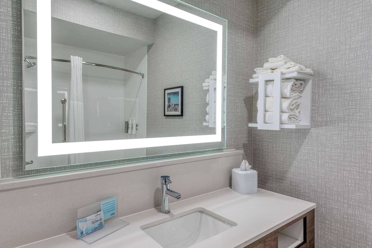 free toiletries, hair dryer, towels, soap