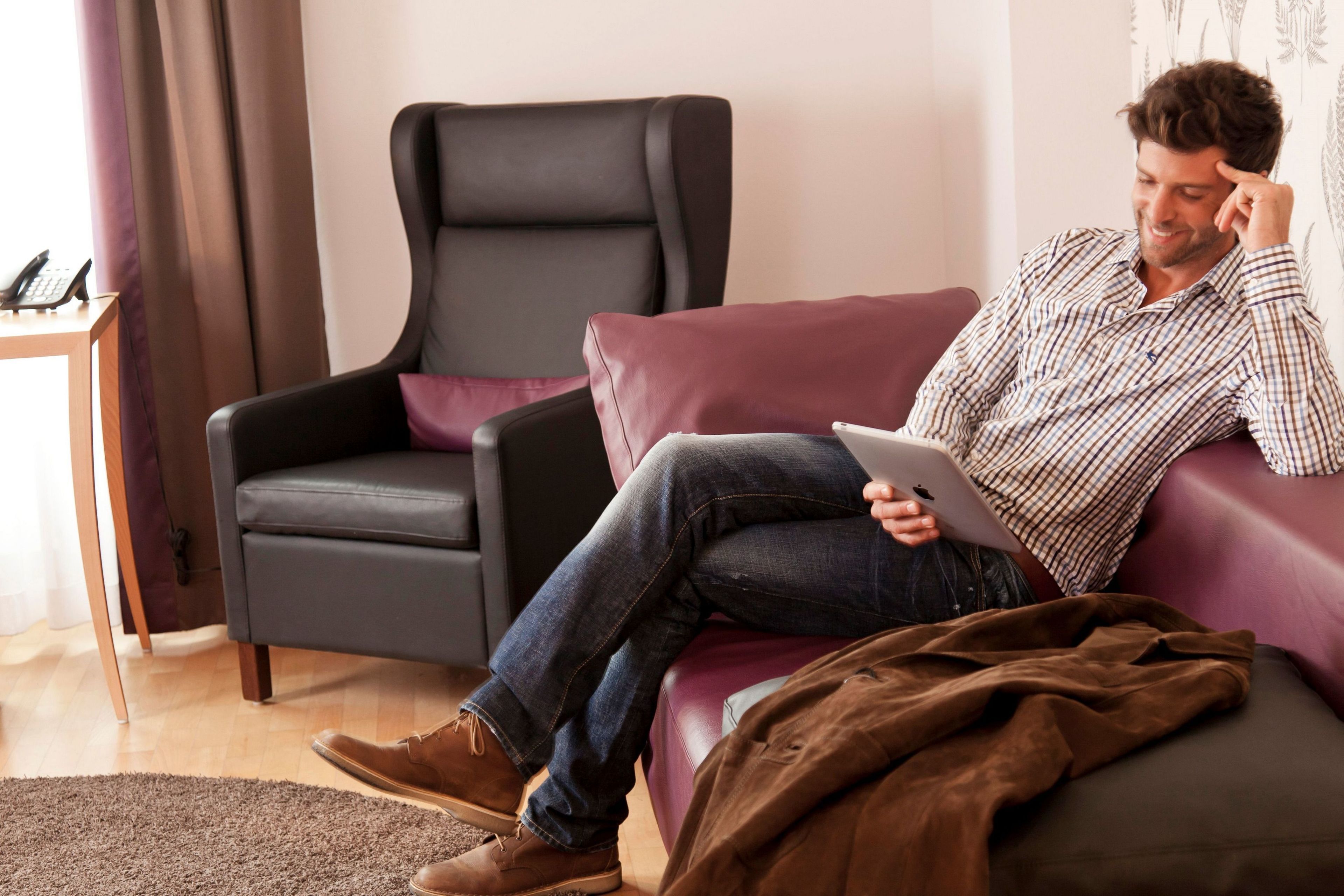 hypo-allergenic bedding, individually decorated, desk