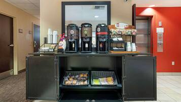 Free daily on-the-go breakfast